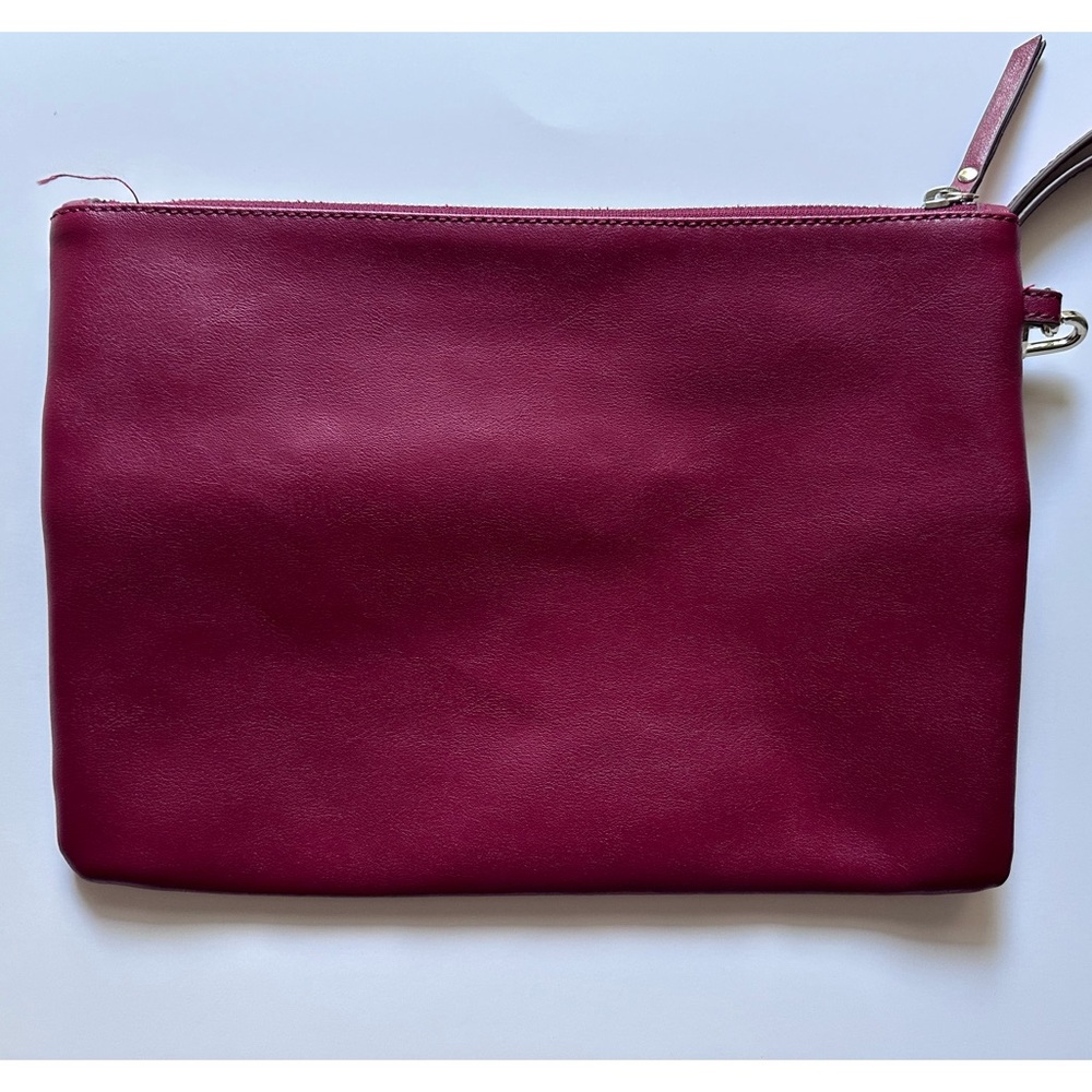 Banana Republic Red Leather Clutch/Wristlet NWOT